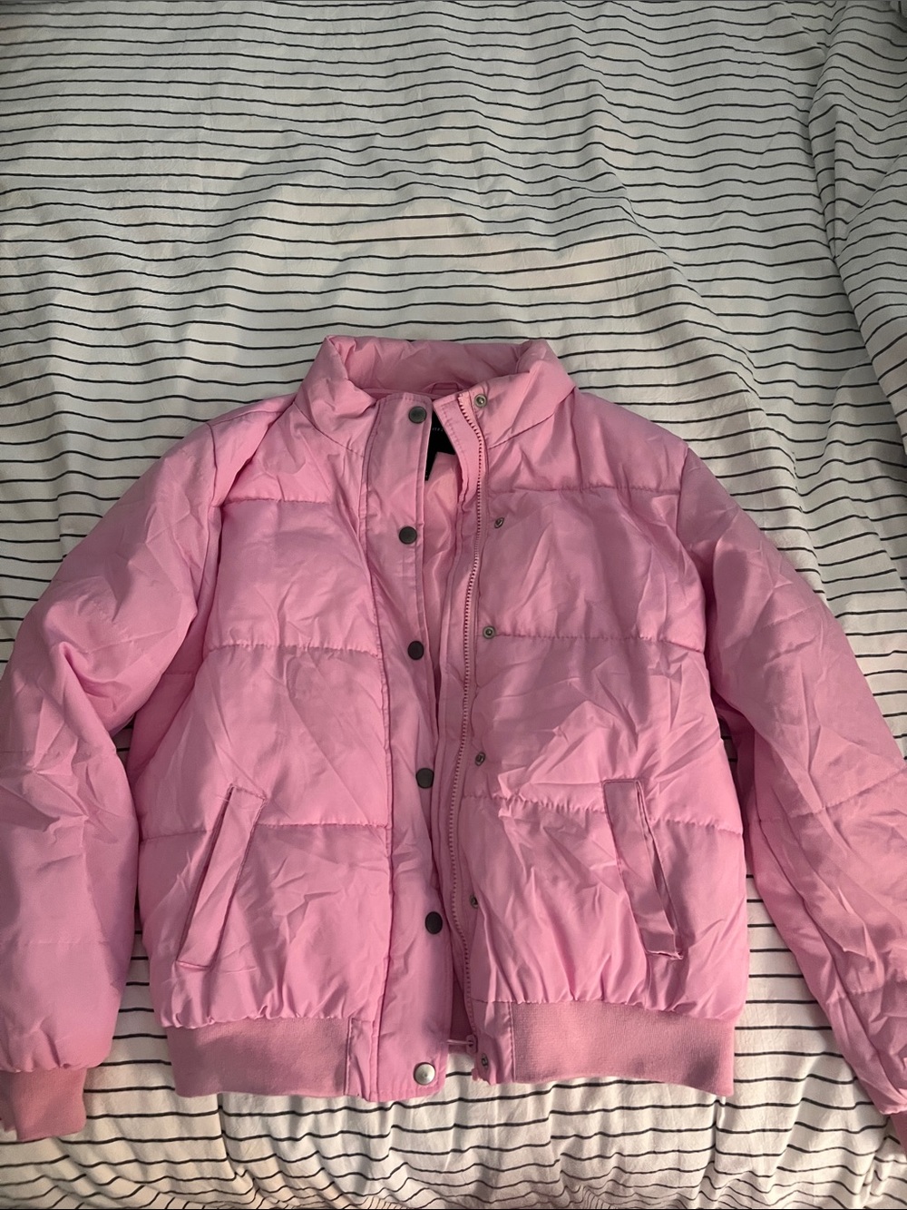 Forever 21 Light Pink Puffer Jacket